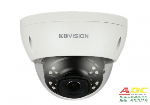 Camera IP Dome hồng ngoại 8.0 Megapixel KBVISION KX-D8002iN